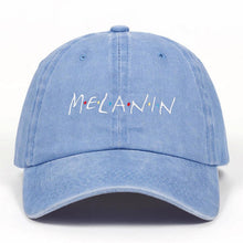 Load image into Gallery viewer, Denim Melanin Adjustable Hat - MelaninPyramid