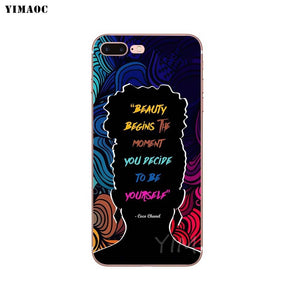 Soft TPU Silicone Case for Apple iPhone 8 7 6 6S Plus X 5 5S SE XS Max XR - MelaninPyramid