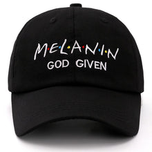 Load image into Gallery viewer, Melanin God Given Strapback Hat - MelaninPyramid