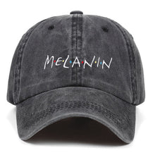 Load image into Gallery viewer, Denim Melanin Adjustable Hat - MelaninPyramid