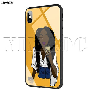 Tempered Glass TPU Case for iPhone XS MAX XR X 8 7 6 6S Plus - MelaninPyramid