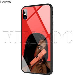 Tempered Glass TPU Case for iPhone XS MAX XR X 8 7 6 6S Plus - MelaninPyramid