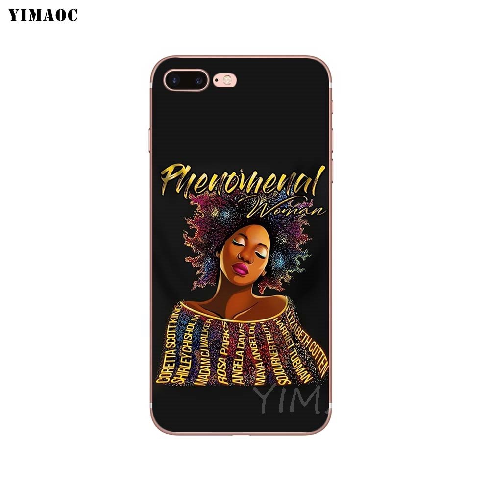 Soft TPU Silicone Case for Apple iPhone 8 7 6 6S Plus X 5 5S SE XS Max XR - MelaninPyramid