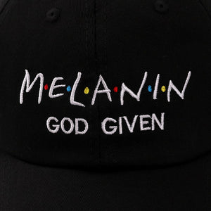 Melanin God Given Strapback Hat - MelaninPyramid