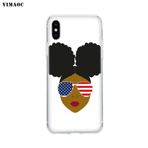 Soft TPU Silicone Case for Apple iPhone 8 7 6 6S Plus X 5 5S SE XS Max XR - MelaninPyramid