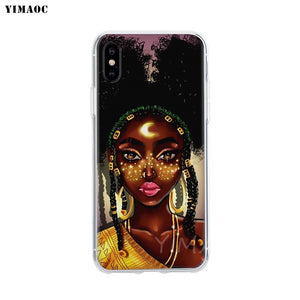 Soft TPU Silicone Case for Apple iPhone 8 7 6 6S Plus X 5 5S SE XS Max XR - MelaninPyramid